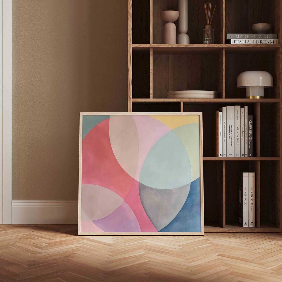 Abstracte vormen – vierkante design wanddecoratie van WallArtistic