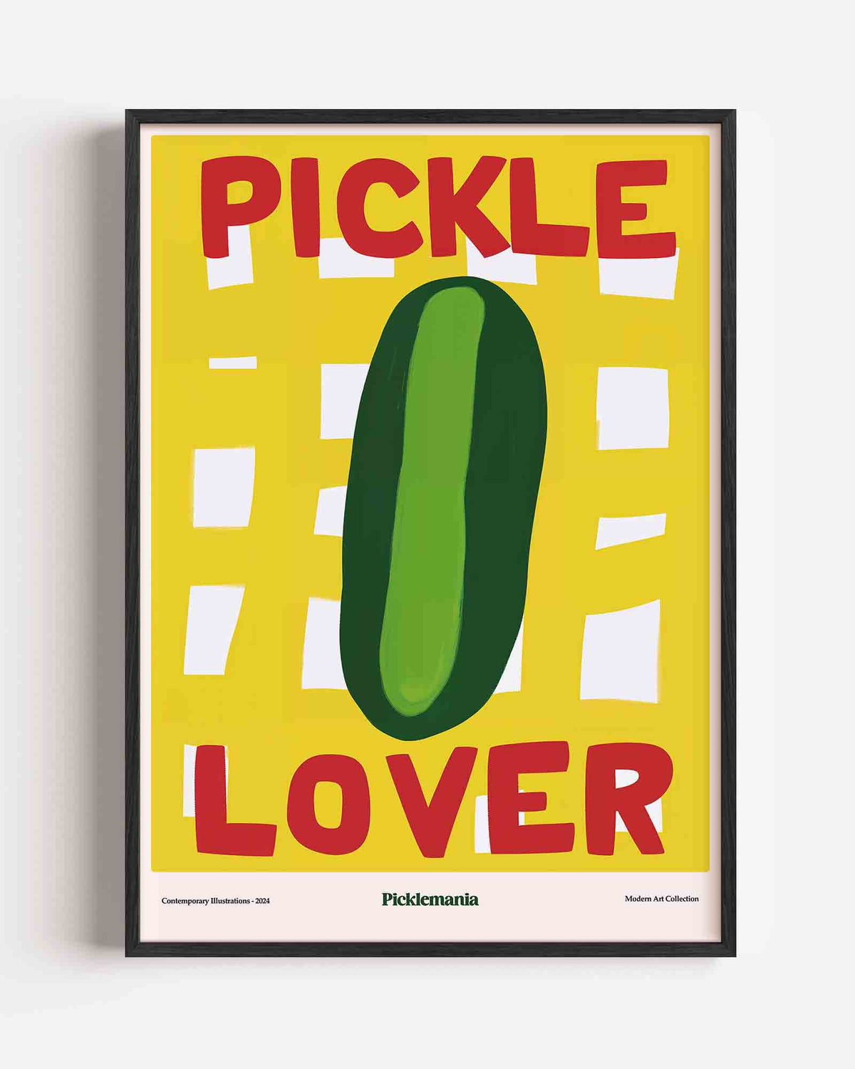 Pickle lover – Pop Art en Streetart portret poster als wanddecoratie