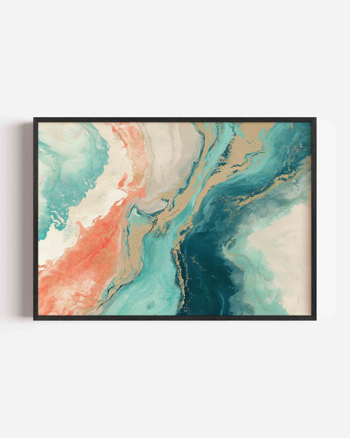 Abstracte golven – abstracte landscape poster als wanddecoratie