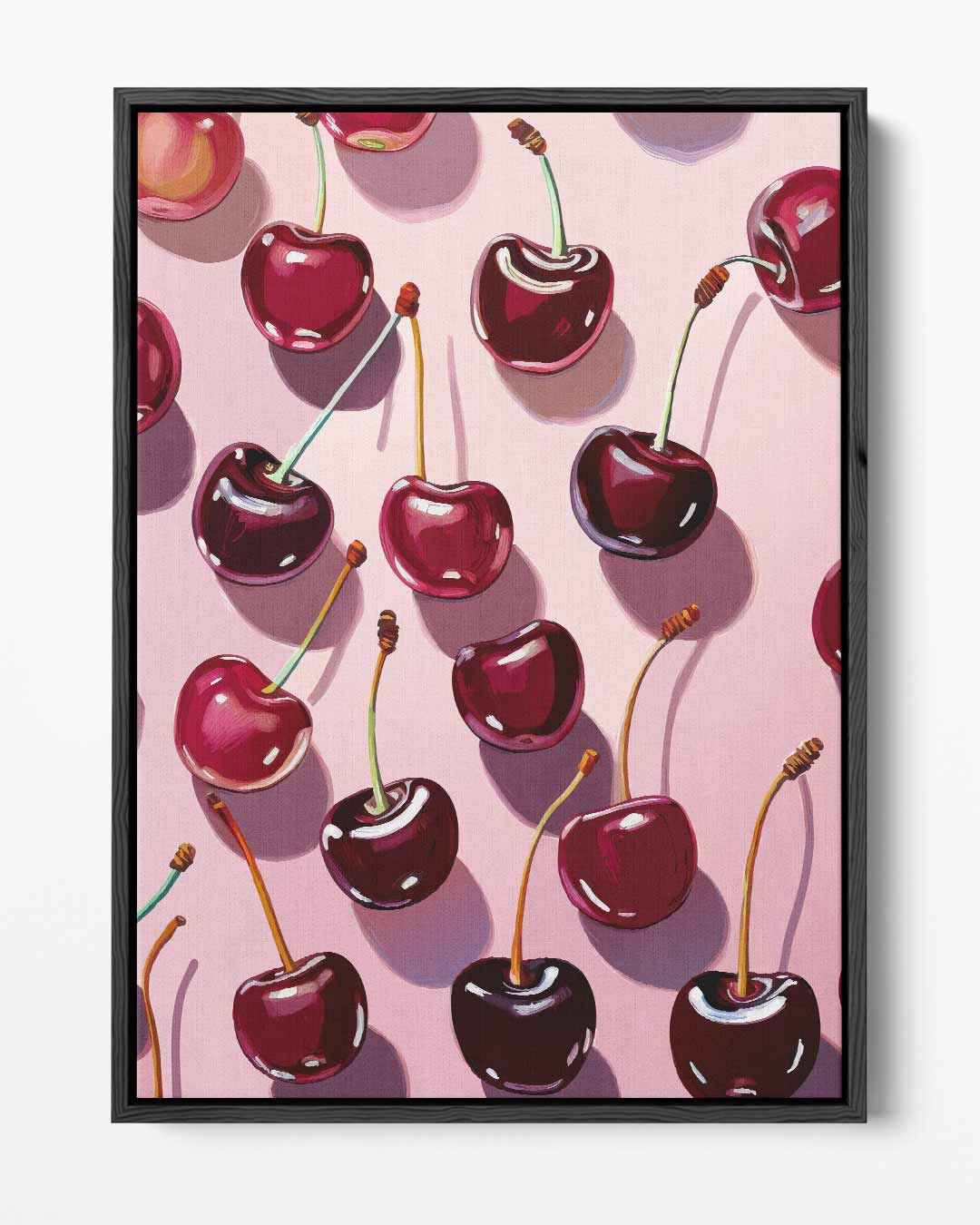 Zoete Kersenpop – portret kunstwerk als wanddecoratie