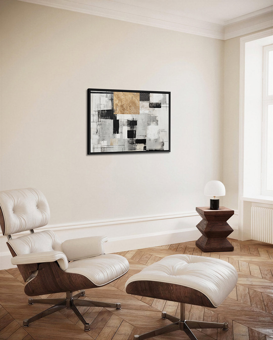 Geometrische compositie – Abstract kunstwerk – alternatieve weergave van het kunstwerk