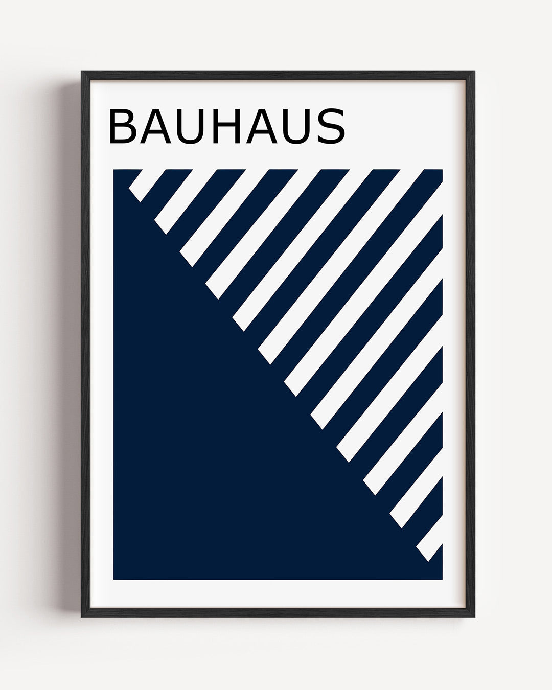 Diagonal lijnen – staande Bauhaus poster als wanddecoratie