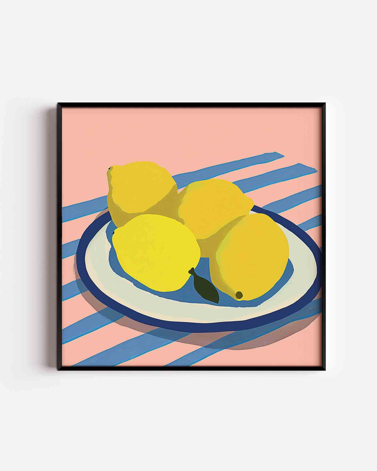 Citroenen op schaal – design vierkante poster als wanddecoratie