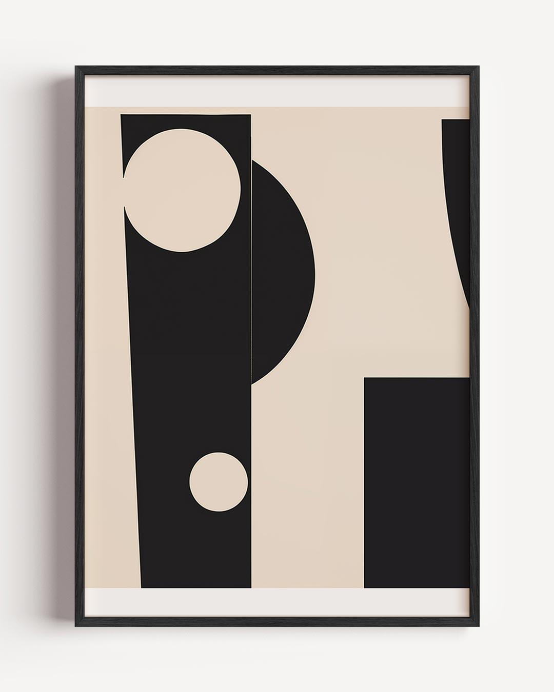Moderne Abstracte Cirkel – abstracte portret poster als wanddecoratie