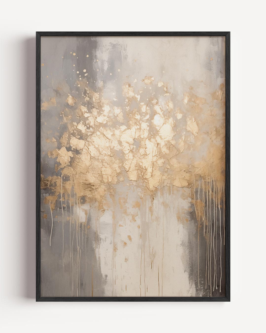 Abstract Goud Textuur – kerst portret poster als wanddecoratie
