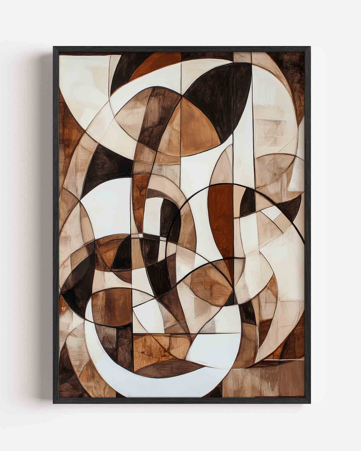 Abstracte vormen – moderne portret poster als wanddecoratie