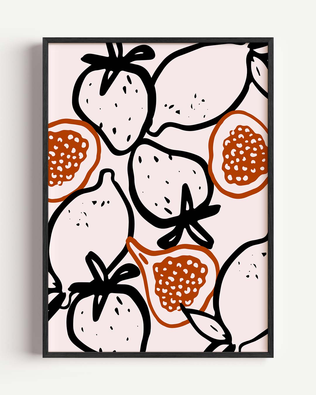 Fruitige Vibe Kunstposter – keuken portret poster als wanddecoratie