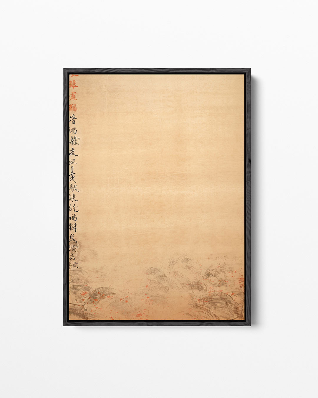 Rustige penseelstreken – staand wanddecoratie kunstwerk