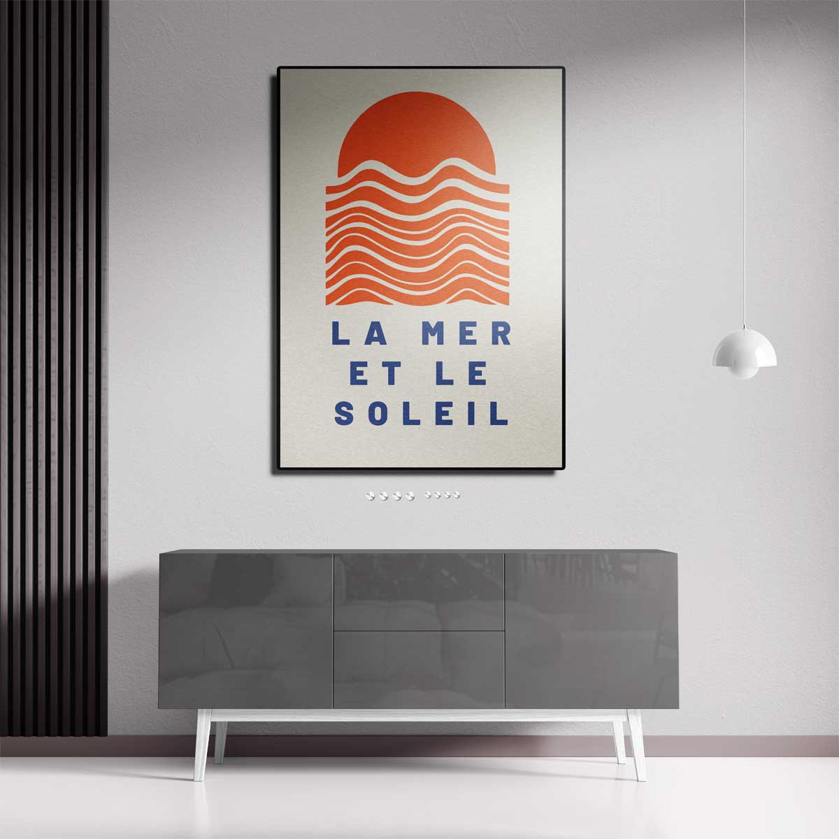 Zonsondergang aan Zee – staand kunstwerk voor modern interieur