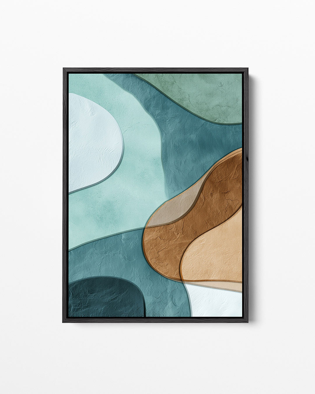 Organische vormen compositie – staand wanddecoratie kunstwerk