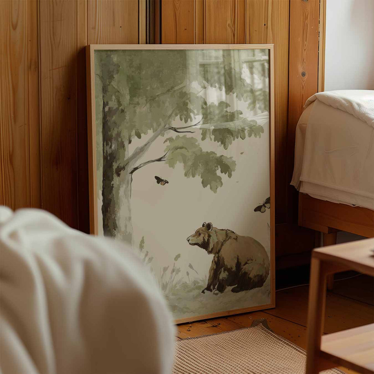 Rustieke Berennatuur – kinderposter in staand formaat