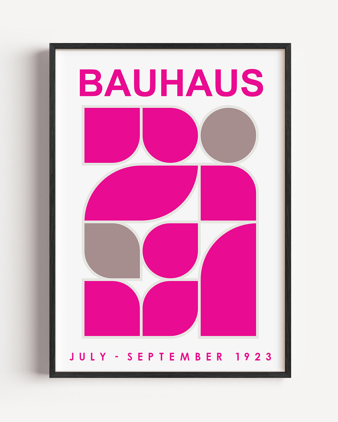 Vormen en vlakken – staande Bauhaus poster als wanddecoratie