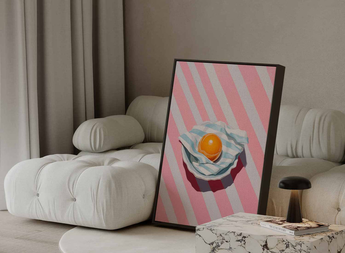 Zomerse Vrucht in Strepen – portret kunstwerk als wanddecoratie, afbeelding 13