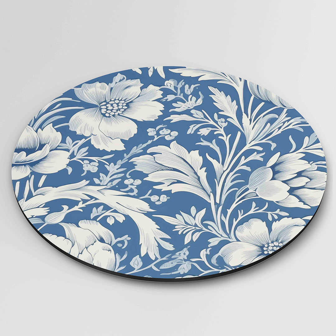 Bloemenpatroon – ronde wanddecoratie met abstract ontwerp