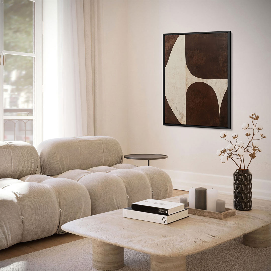 Organische vormen compositie – staand wanddecoratie kunstwerk