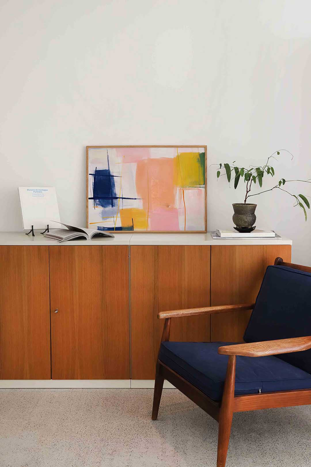Abstracte vormen – moderne landscape wanddecoratie van WallArtistic