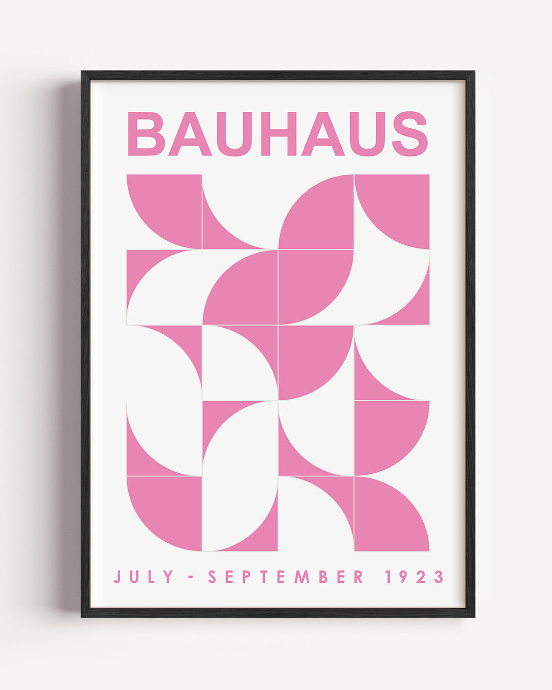 Vormen en vlakken – staande Bauhaus poster als wanddecoratie
