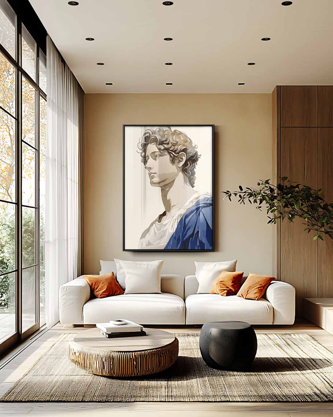 Klassieke Elegantie – staand kunstwerk voor modern interieur