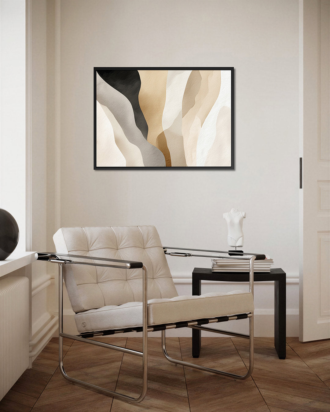 Organische vormen – Liggende wanddecoratie – kunstwerk op canvas, dibond of plexiglas