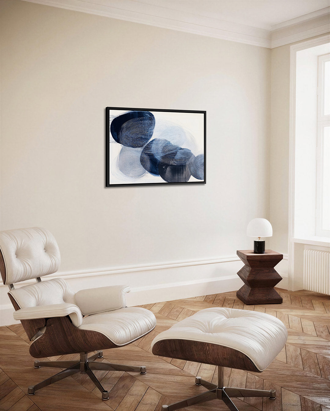 Cirkelvormige lijnen – alternatieve weergave van het kunstwerk