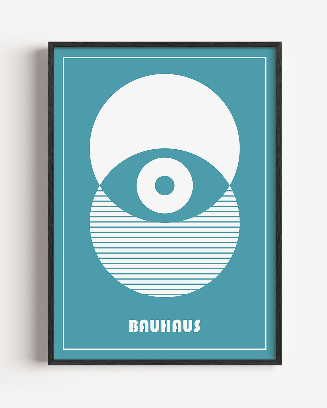 Cirkelstructuur – staande Bauhaus poster als wanddecoratie