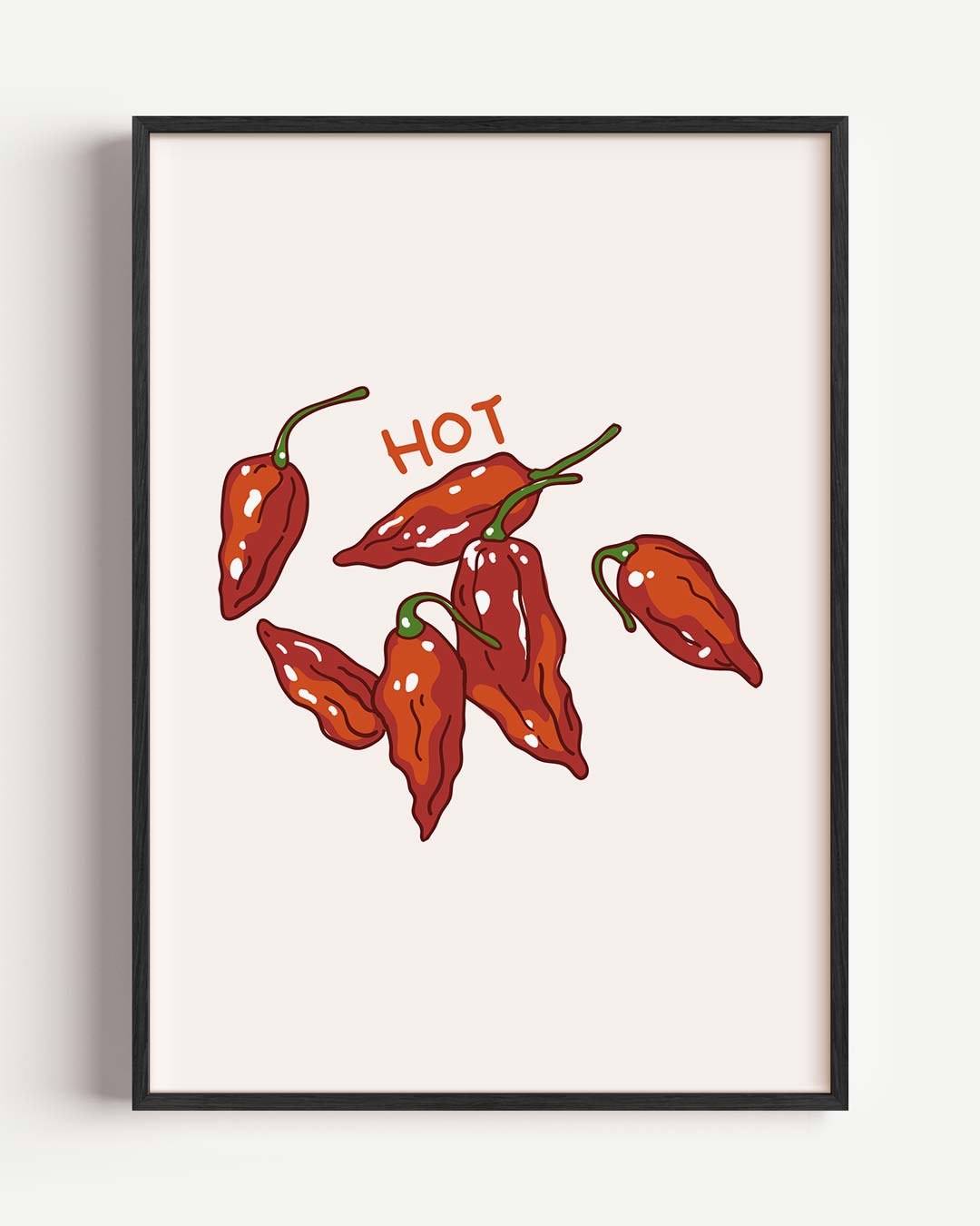 Spicy Paprika Art – keuken portret poster als wanddecoratie