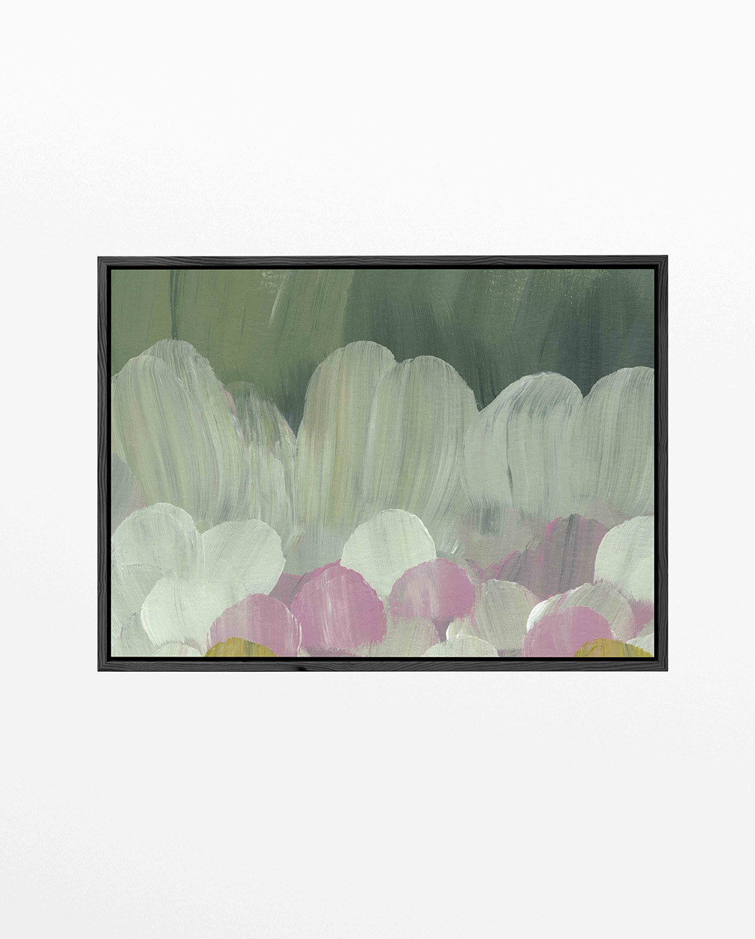 Organische borstels – liggend wanddecoratie kunstwerk