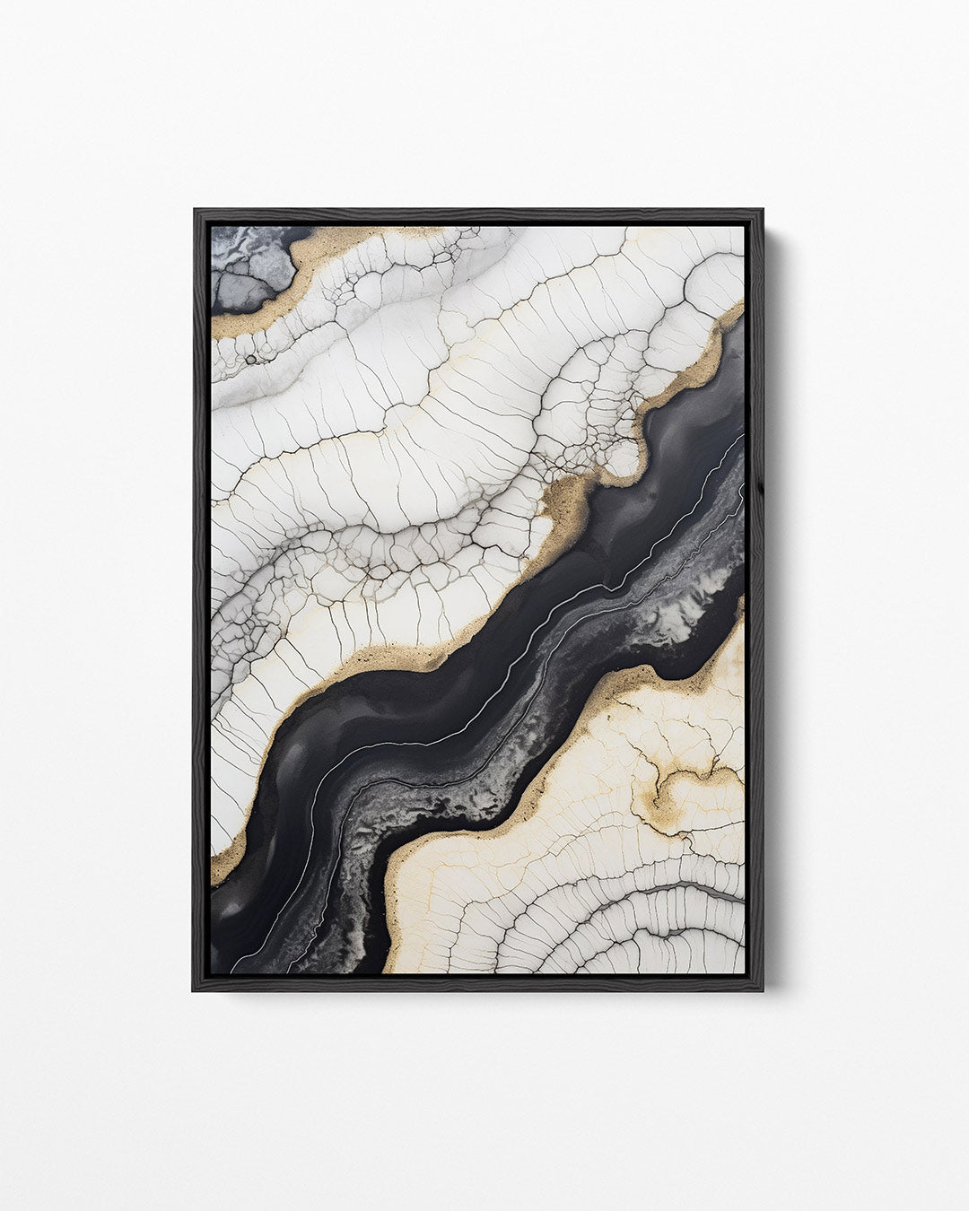 Organische lijnen compositie – staand wanddecoratie kunstwerk