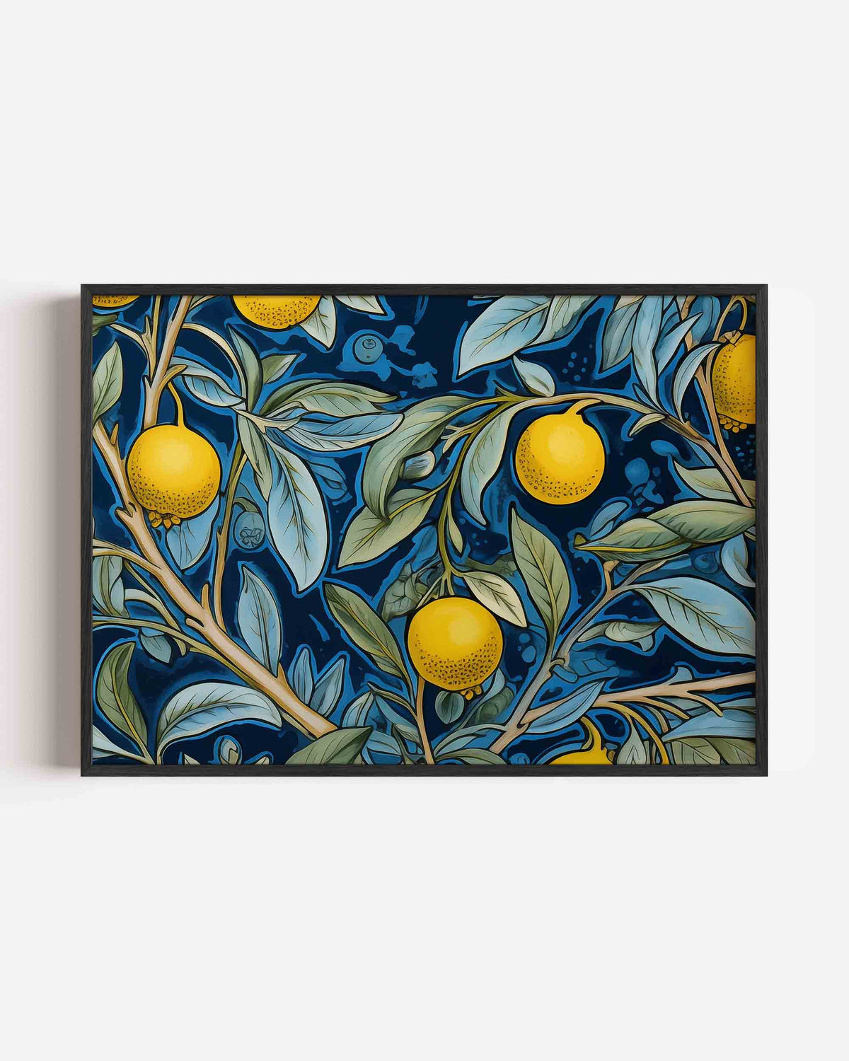 Citroen en bladeren – keuken landscape poster als wanddecoratie