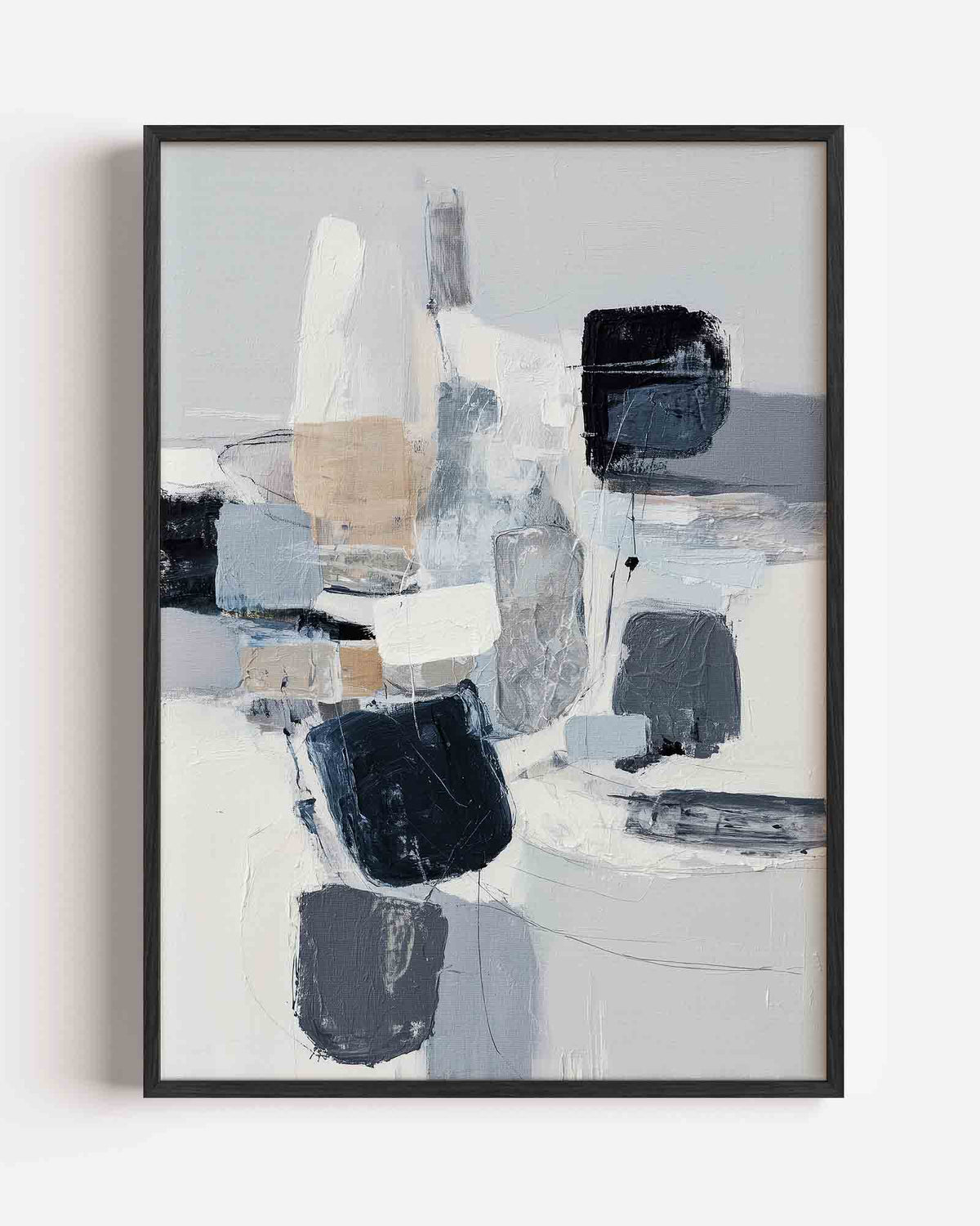Abstracte vormen – abstracte portret poster als wanddecoratie