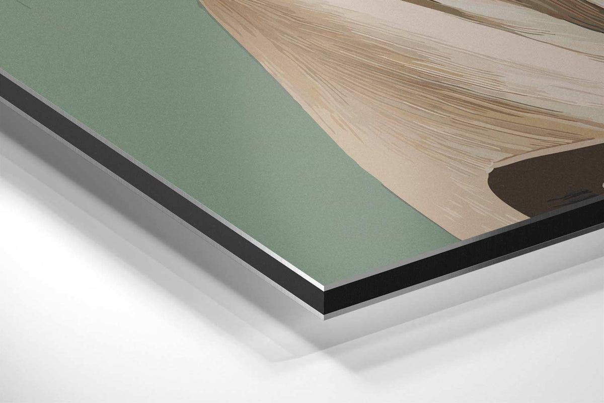 Vrouw met Vlecht – canvas kunstwerk als wanddecoratie