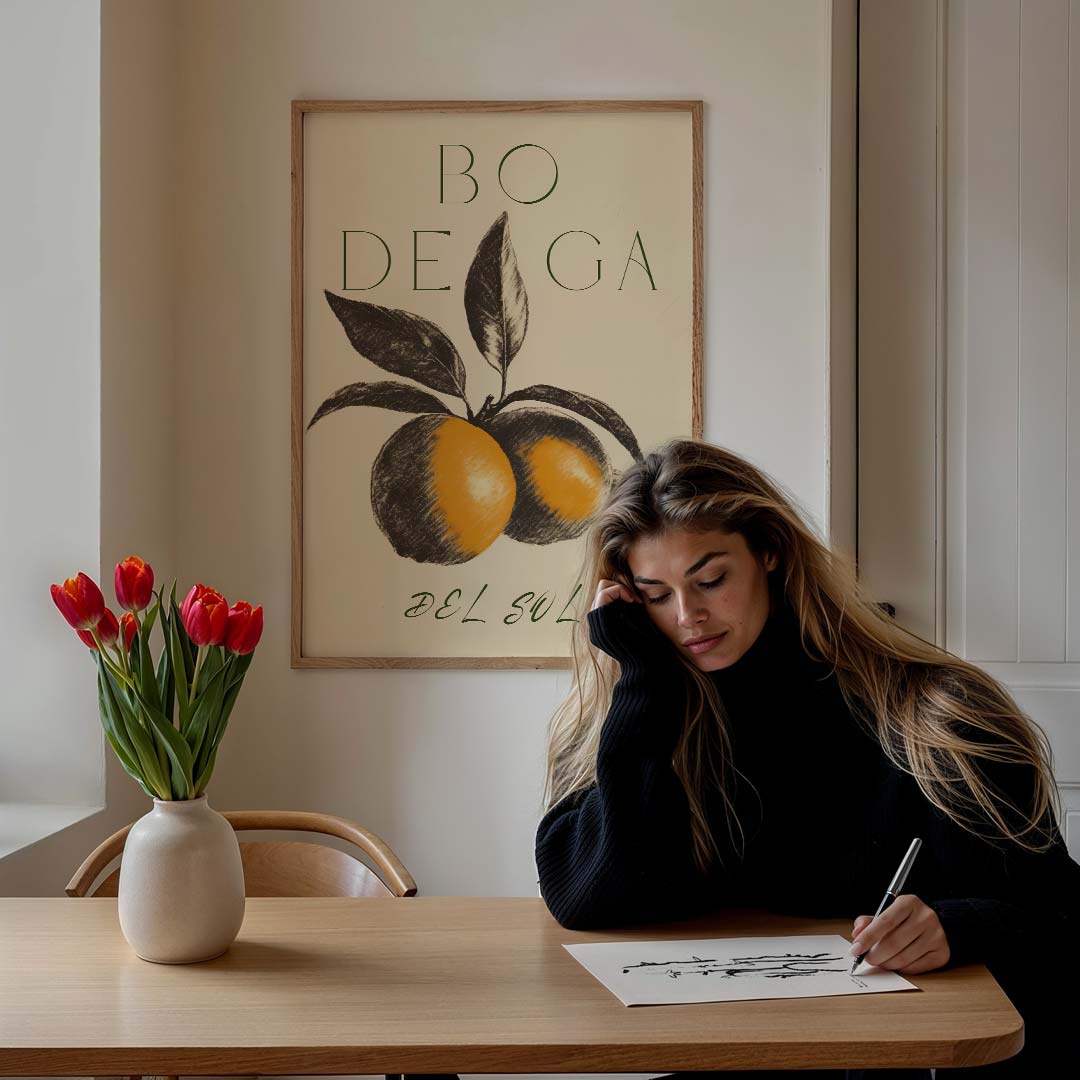 Zomerse Citrus – staande zomer wanddecoratie van WallArtistic