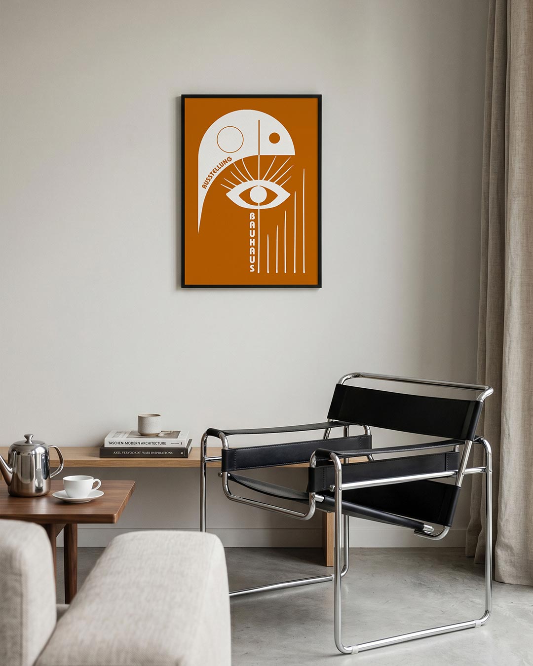 – geometrische Bauhaus poster in staand formaat