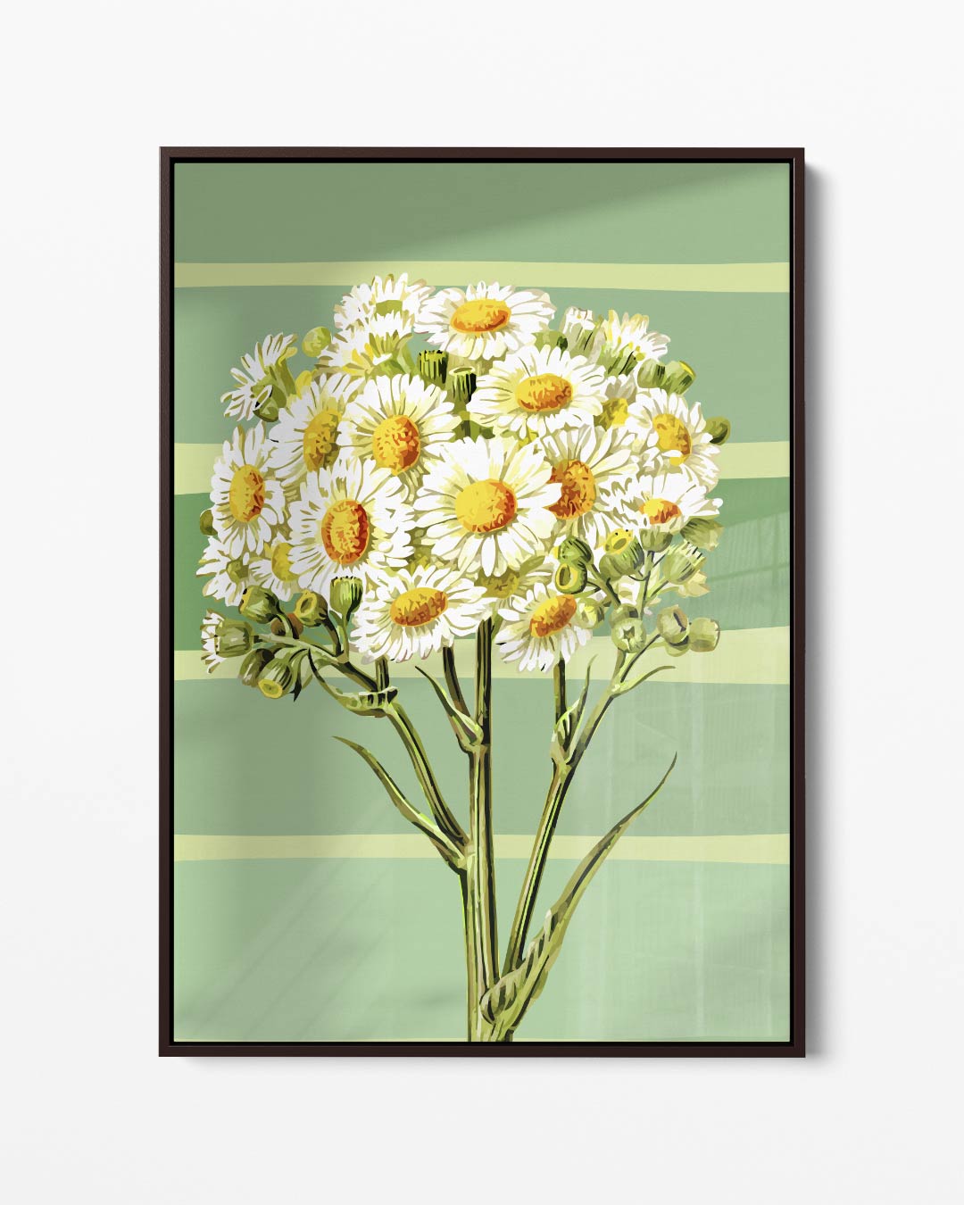 Frisse Margrietjes in de Herfst – portret kunstwerk als wanddecoratie