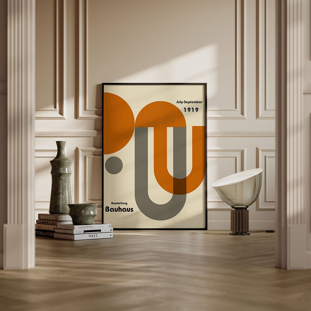 Vorm en kleur – moderne Bauhaus wandkunst als poster