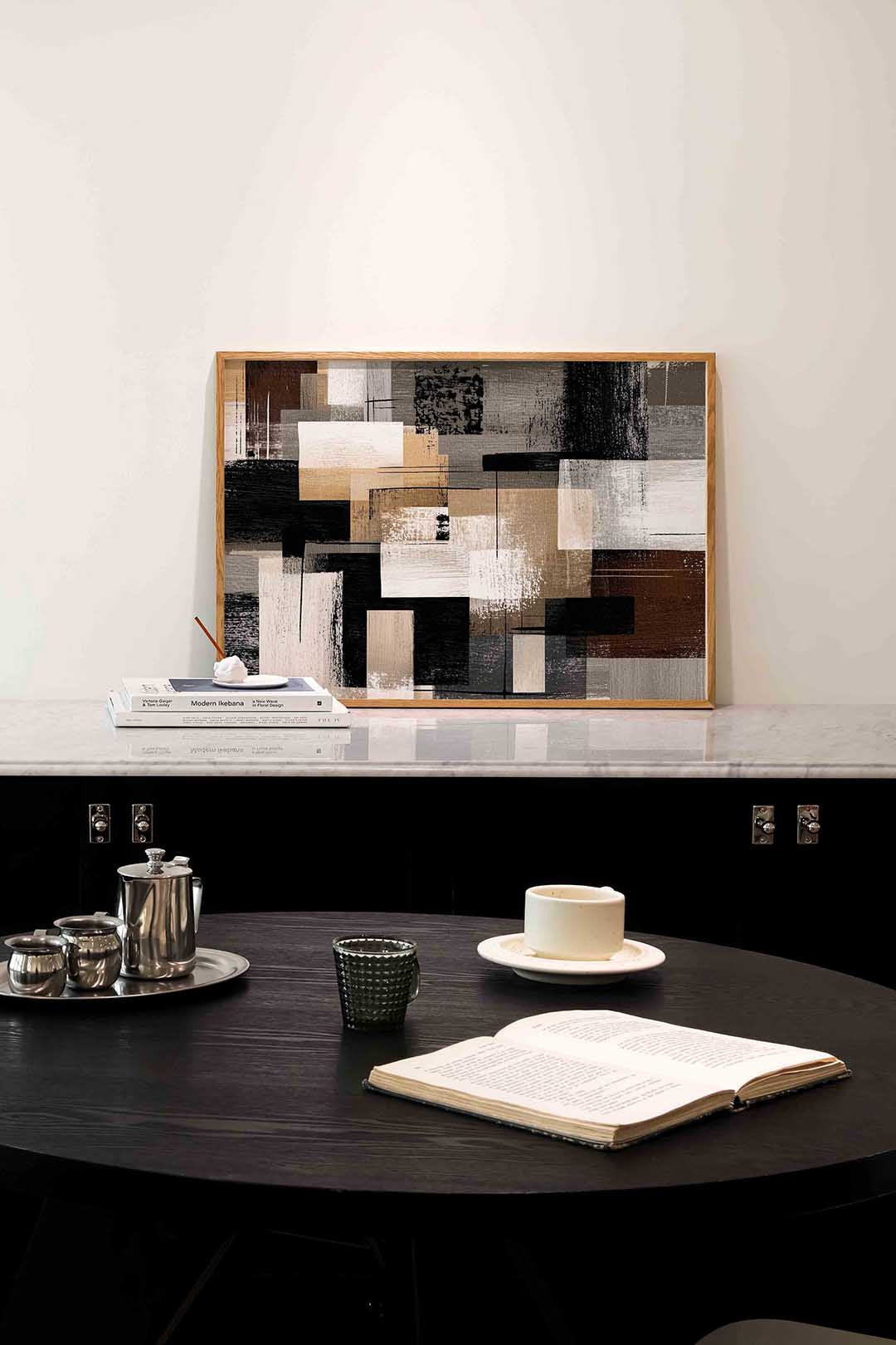 Abstracte rechthoeken – abstracte poster in liggend formaat
