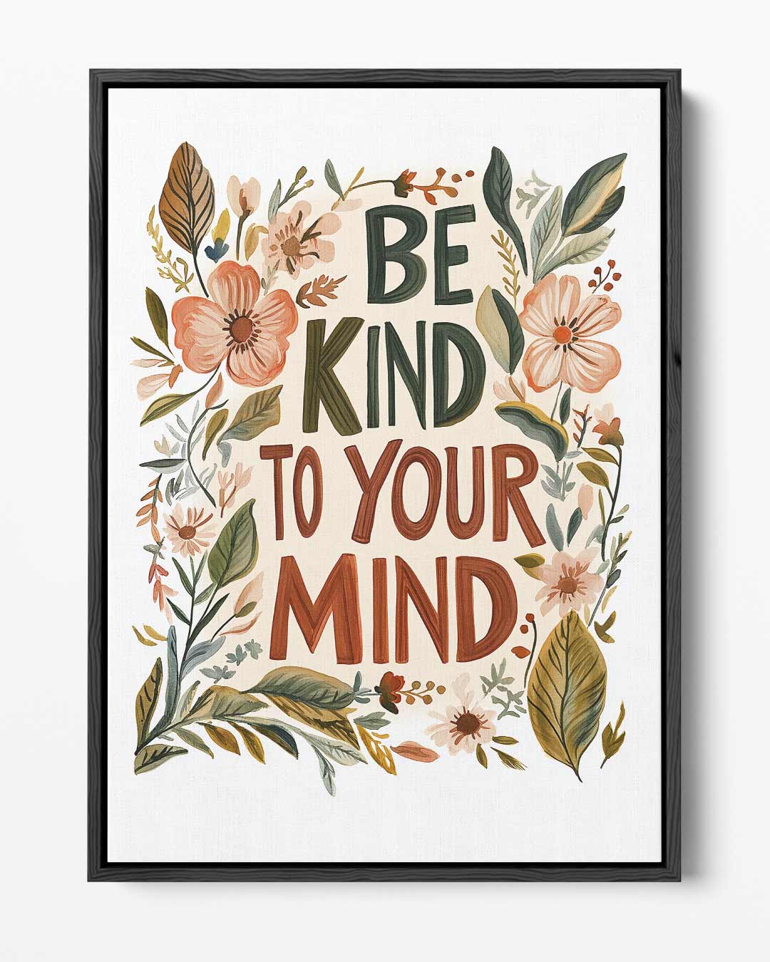 Botanische Motivatieposter – portret kunstwerk als wanddecoratie