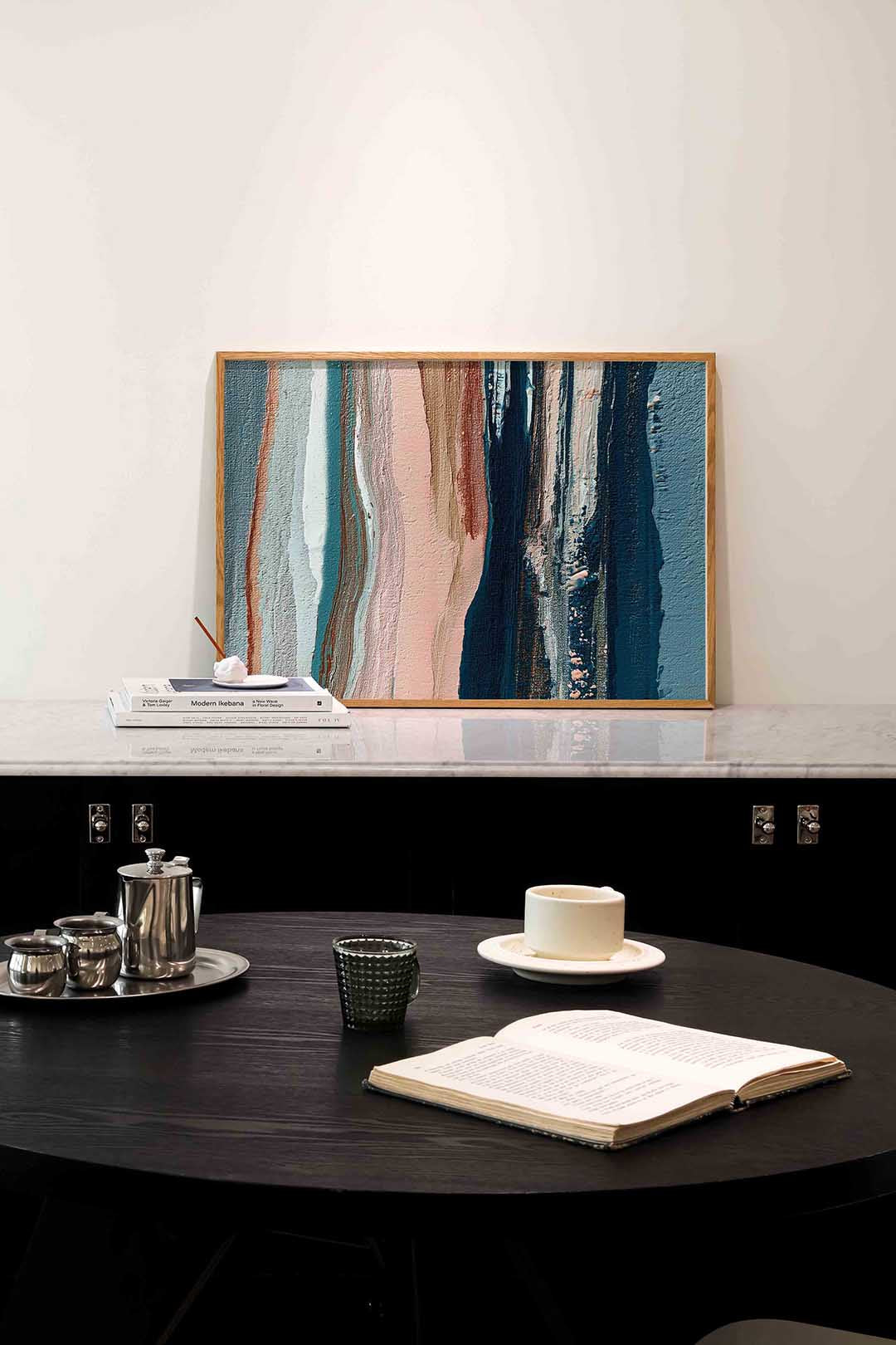 Abstracte strepen – abstracte poster in liggend formaat