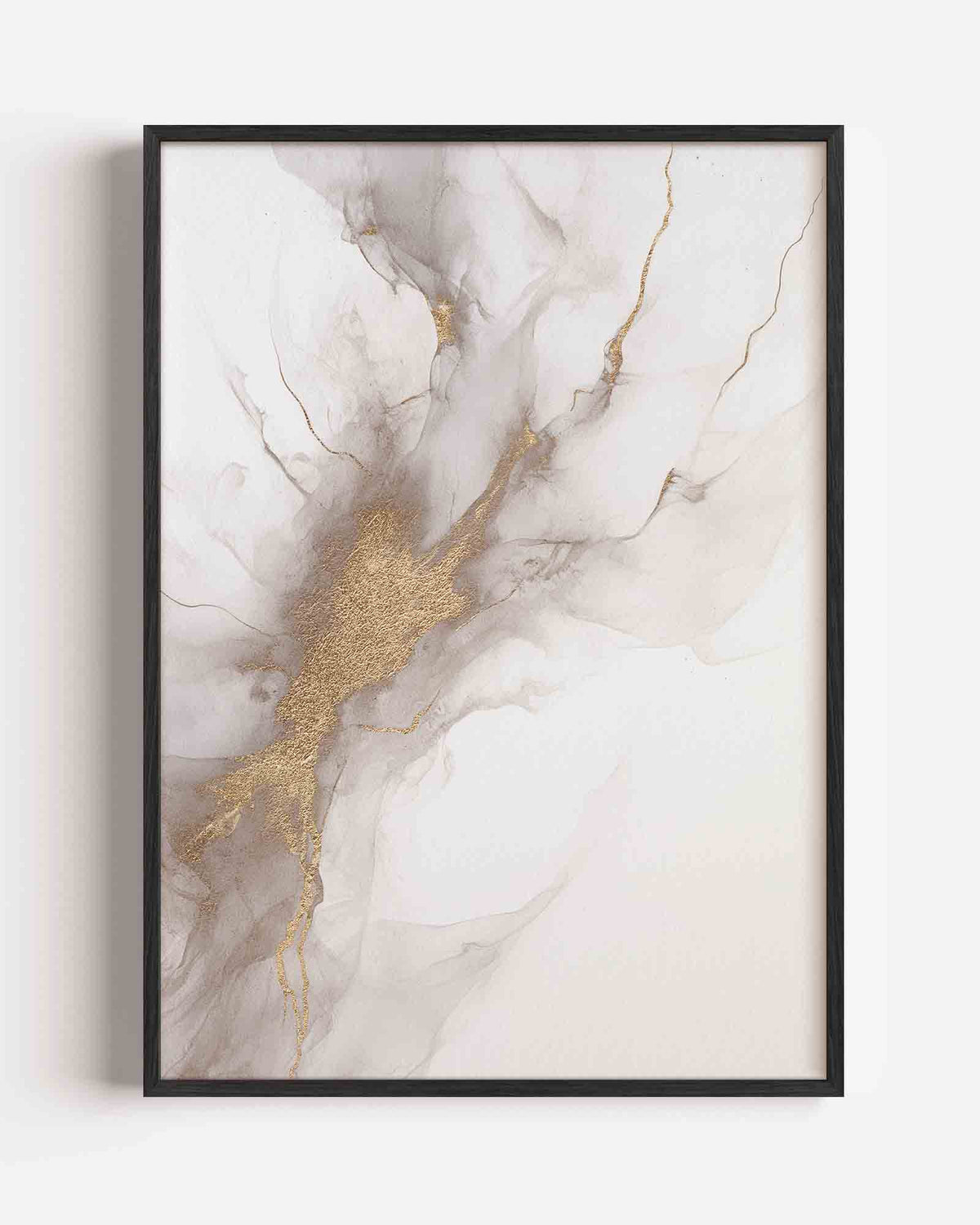 Abstracte lijnen – zacht abstracte portret poster als wanddecoratie