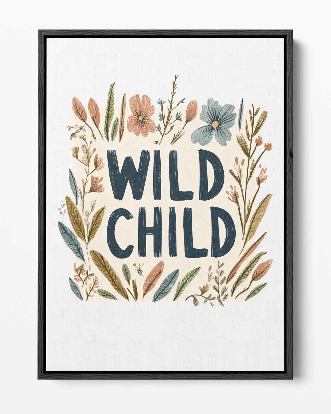 Wild Child Botanische Kunstprint – portret kunstwerk als wanddecoratie
