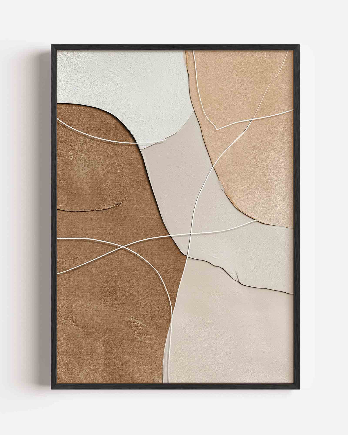 Abstracte vormen – abstracte portret poster als wanddecoratie