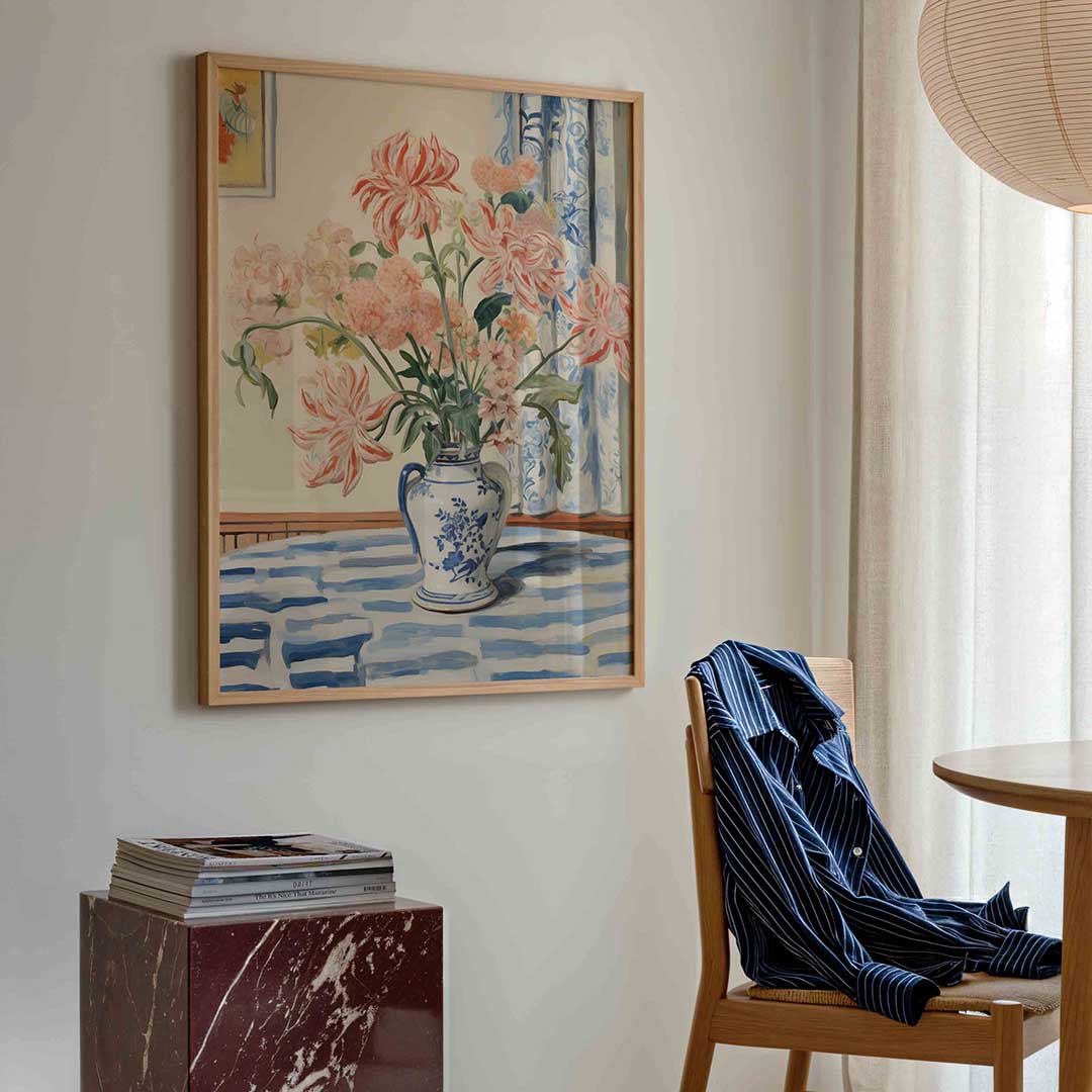 Bloemen in vaas – bloemen poster in staand formaat