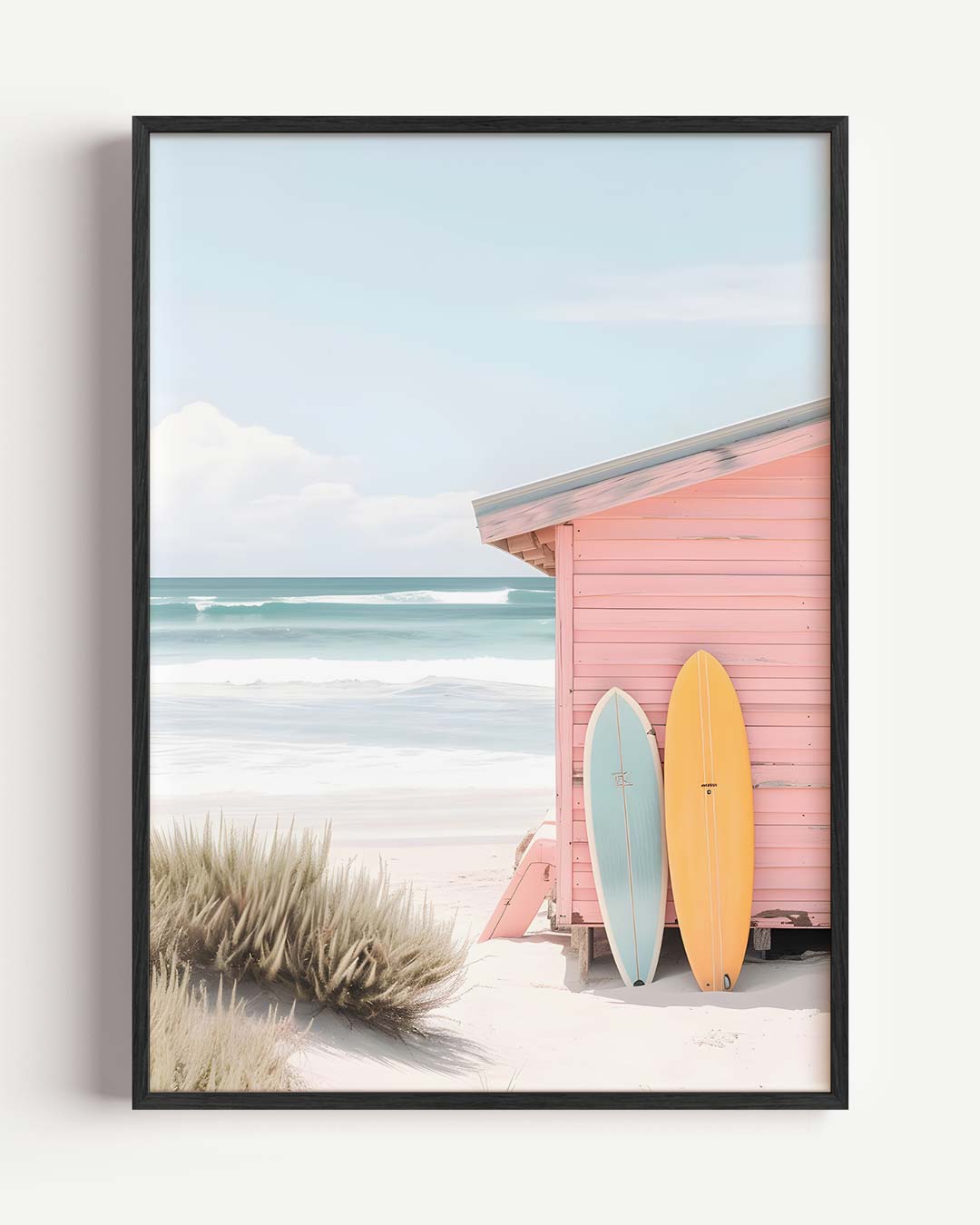 Zomerse Stranddroom – Popart en Streetart portret poster als wanddecoratie