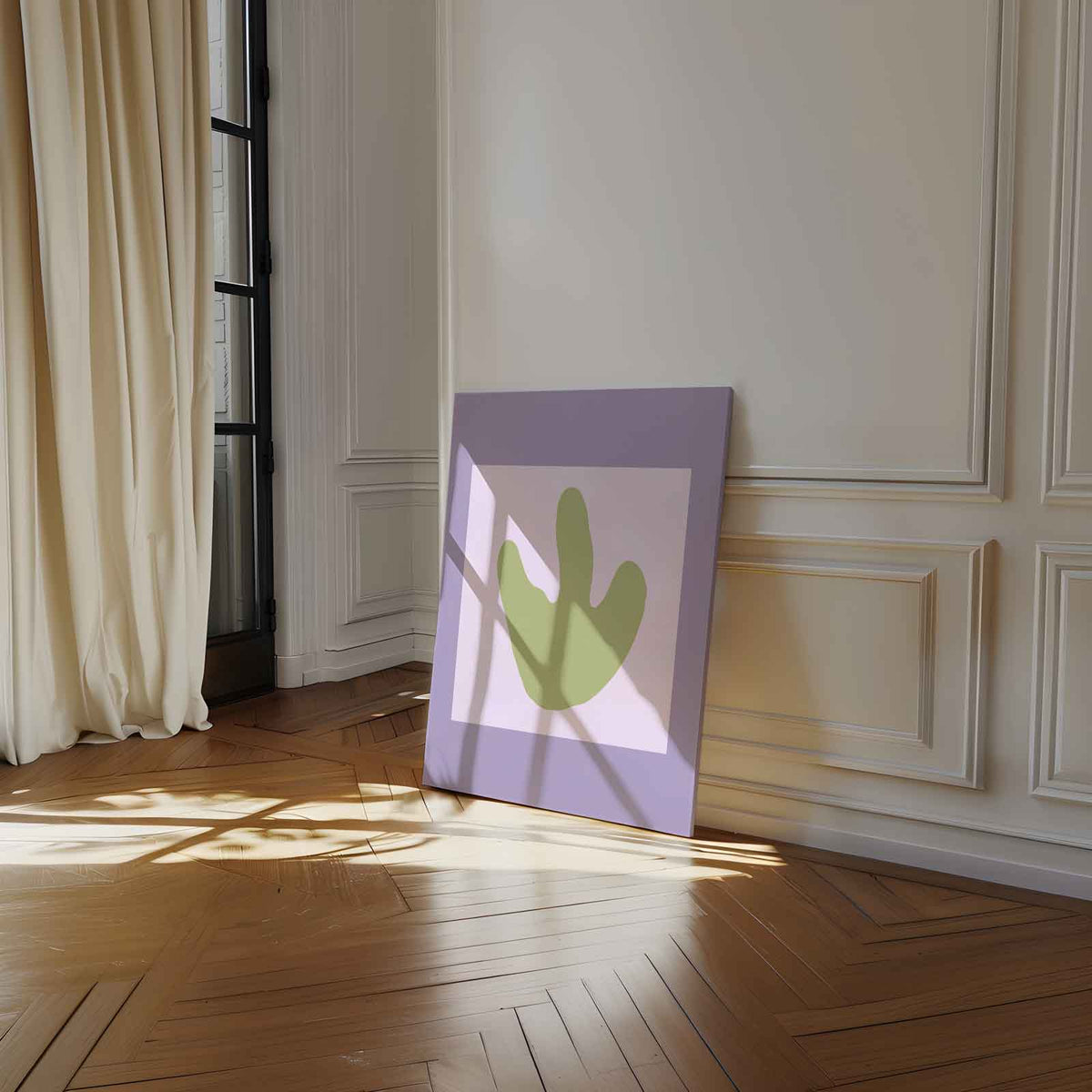 Vreemd Blad – modern portret kunstwerk van WallArtistic