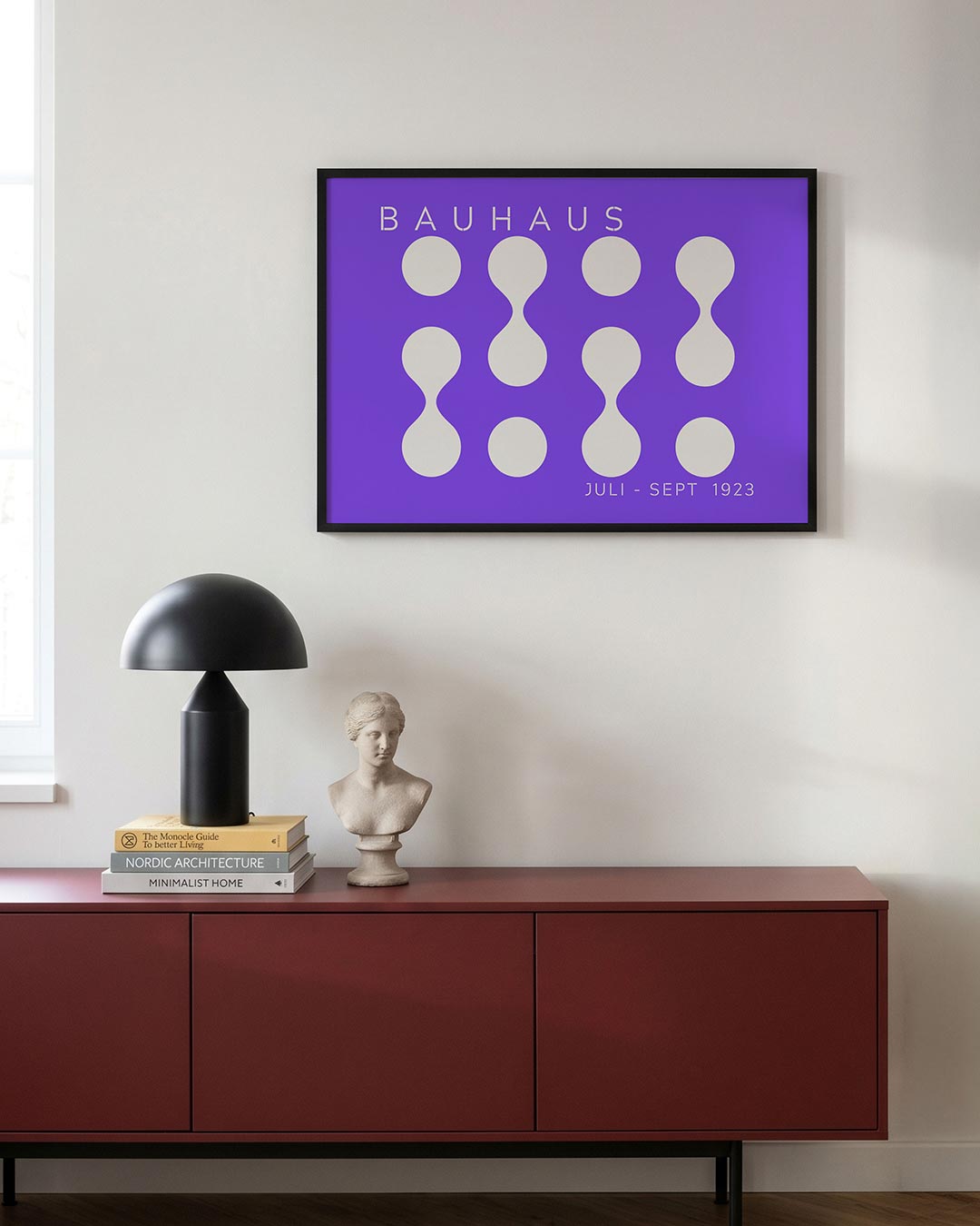 Vorm en balans – moderne Bauhaus wandkunst als poster