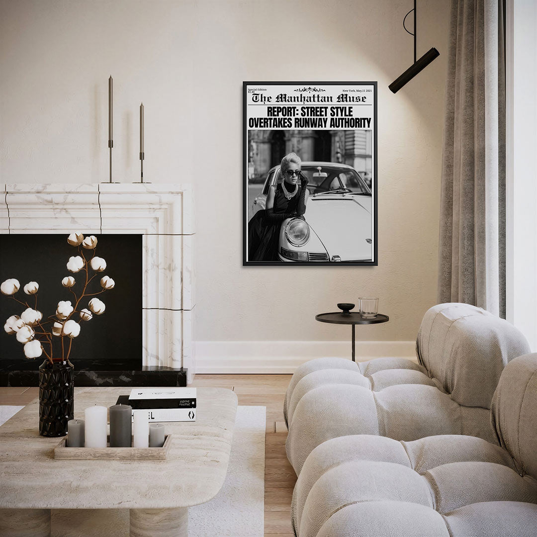 Stijlvolle elegantie – staand wanddecoratie kunstwerk
