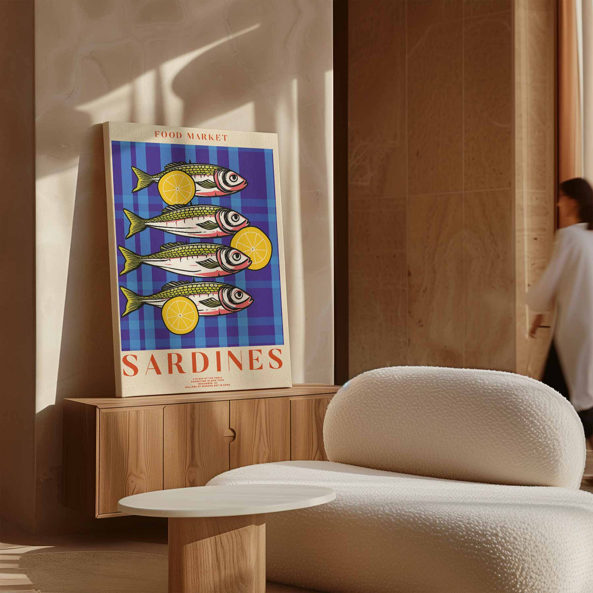 Vrolijke Sardientjes – dibond kunstwerk als wanddecoratie
