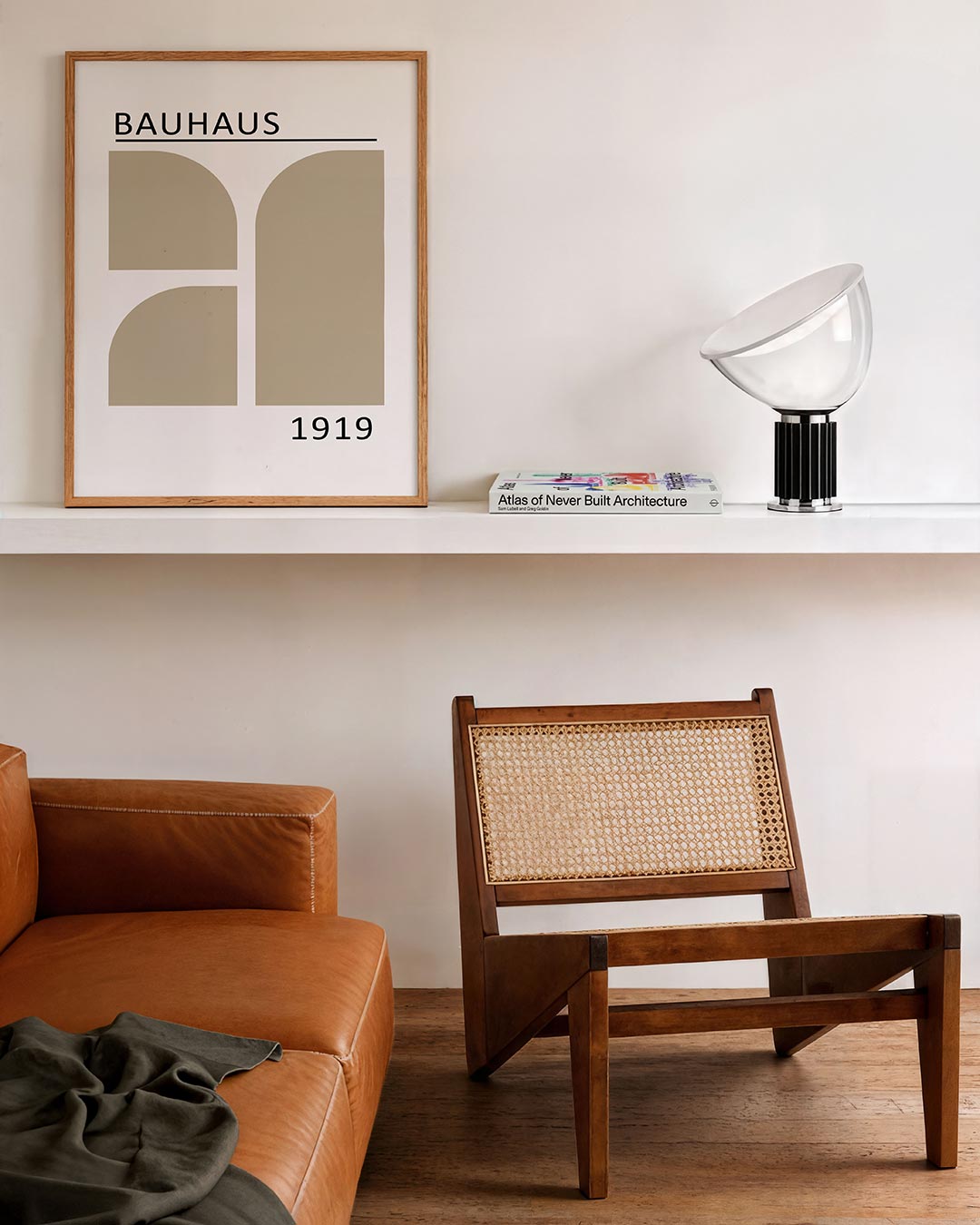 Vorm en balans – staande Bauhaus poster voor aan de muur