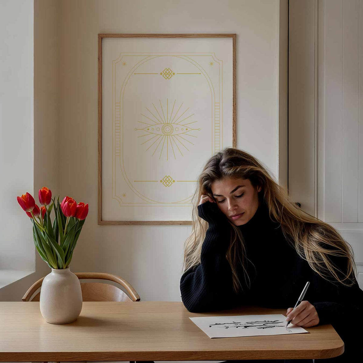 Mystieke Oog – mindful portret poster, afbeelding 7