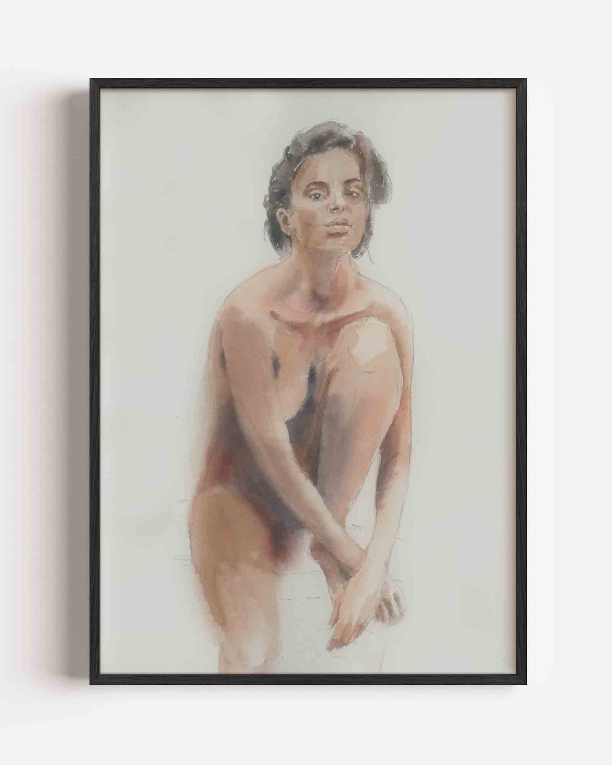 Zittende figuur – Élan Féminin portret poster als wanddecoratie